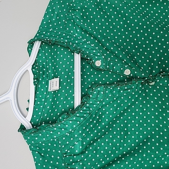 OLD Navy green polka dot tank top medium - Picture 2 of 5